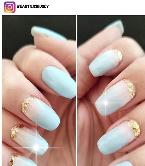 blue ombre nail design ideas
