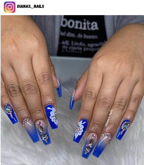 blue ombre nail designs
