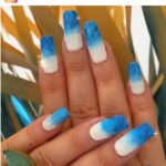 53 Fantastic Blue Ombre Nail Designs for 2023