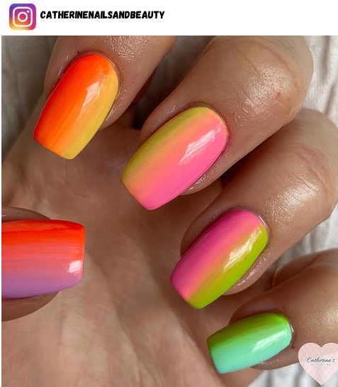 bright summer nail design ideas