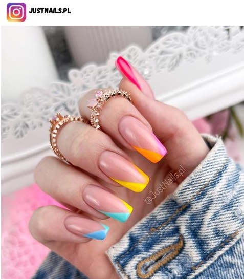 bright summer nail design