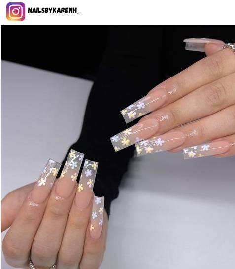 clear nail polish design