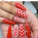 55 Radiant Red Coffin Nail Designs
