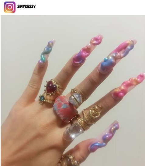 crazy nail art