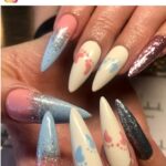 56 Gender Reveal Nail Ideas for 2022