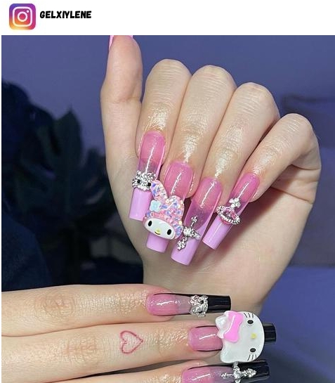 hello kitty nail design ideas