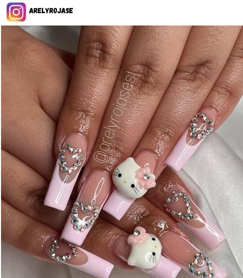 hello kitty nail designs