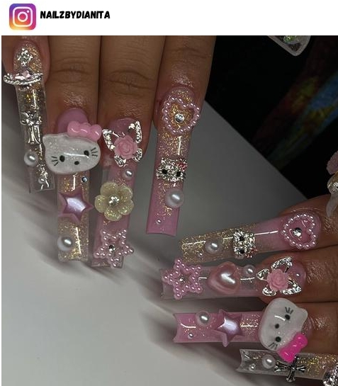 hello kitty nail designs