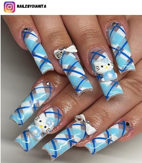 hello kitty nail art