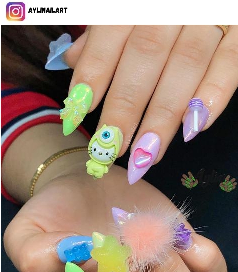 hello kitty nail design ideas