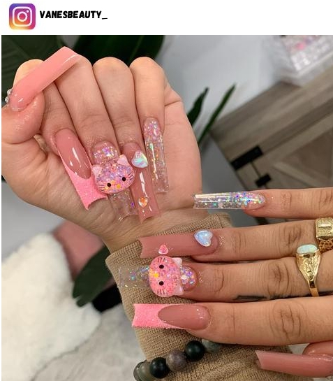 hello kitty nail design