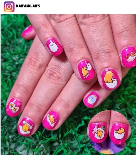 hot pink nail design ideas