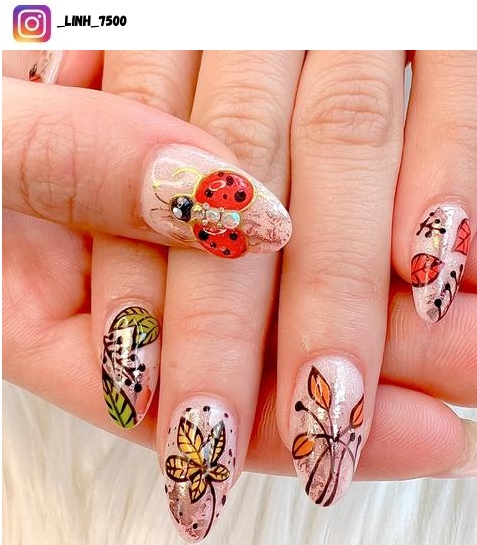 ladybug nails