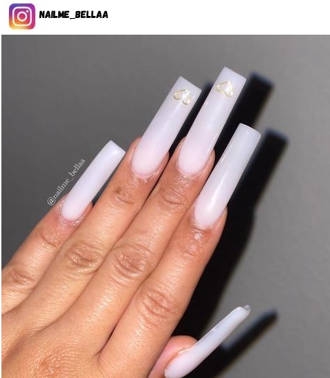 long tapered square nail design