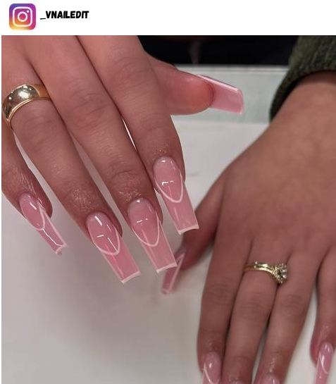 long tapered square nail designs