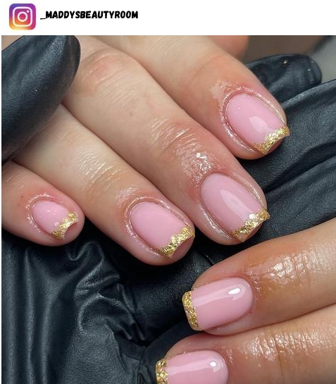 gold flake nails