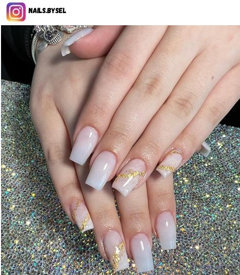 gold flake nail art
