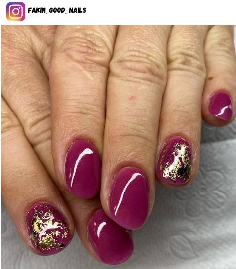gold flake nail polish design