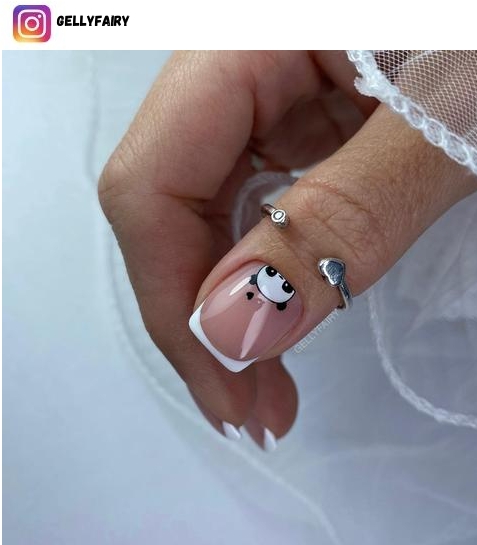 panda nail polish design
