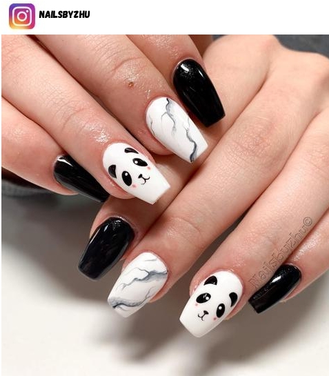 panda nail art