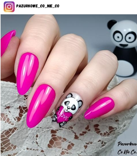 panda nail designs