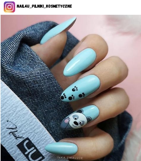 panda nail design