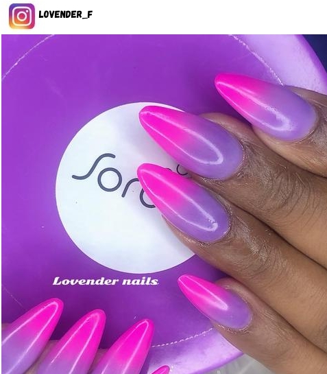 pink ombre nail designs