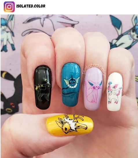 pokemon nail designs