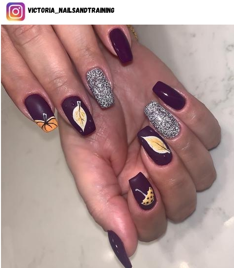 pumpkin nail design