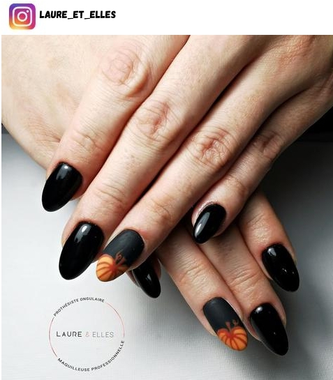 pumpkin nail art