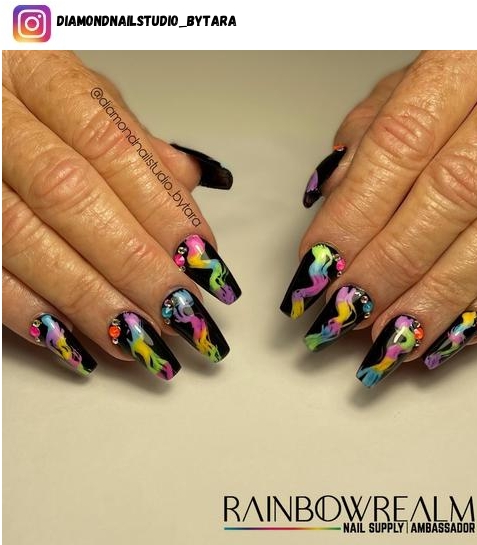 rainbow nail design ideas