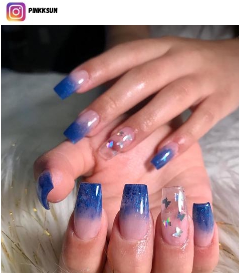 40+ Royal Blue Ombre Nails For Inspiration In 2023 - Nerd About Town