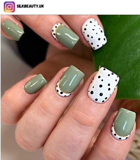 sage green nail polish design