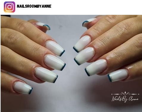 square french tip nails