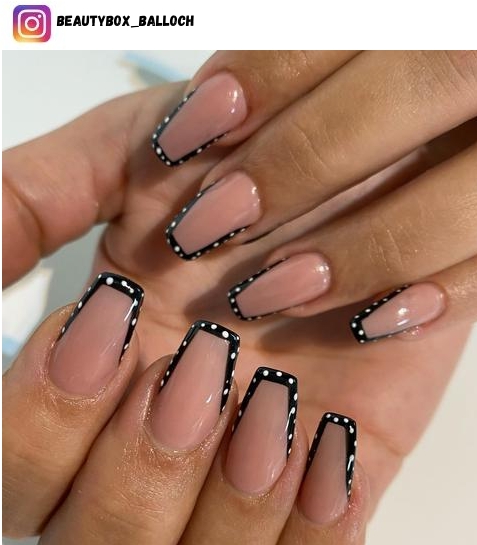 square french tip nail design