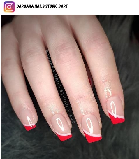 square french tip nail art