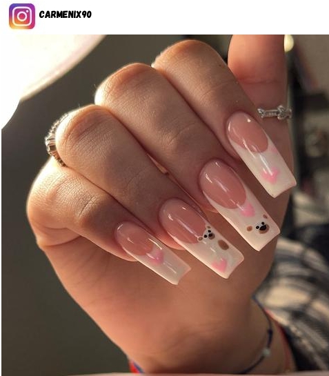 teddy bear nail designs