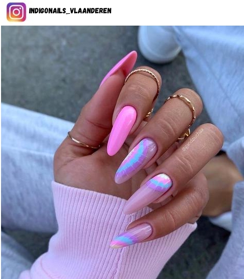 tie dye nail designs