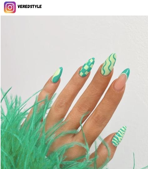 trendy short acrylic nail design ideas