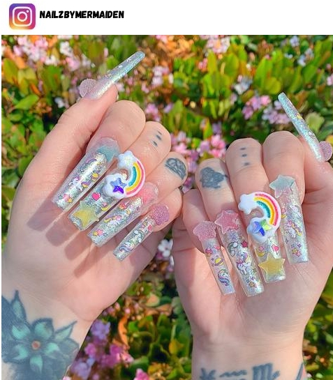 unicorn nail art