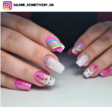 unicorn nail polish design