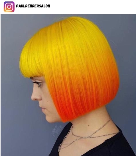 unique hair color style
