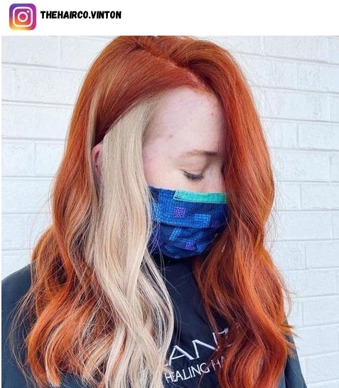 unique hair color style