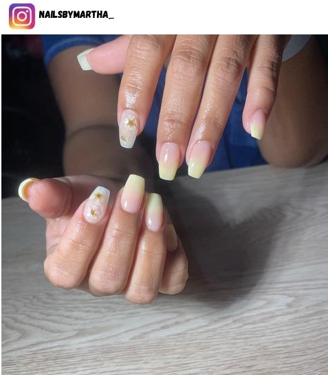 yellow ombre nail design ideas