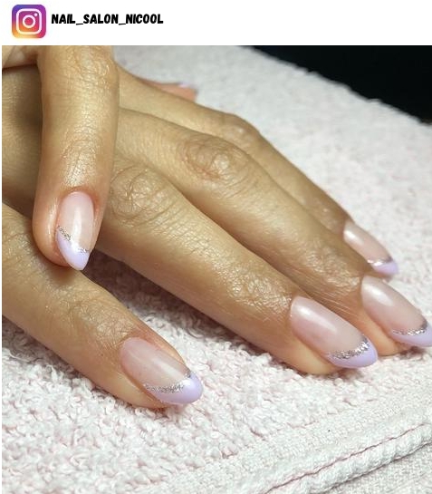 pastel purple nail design