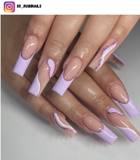 pastel purple nail polish design