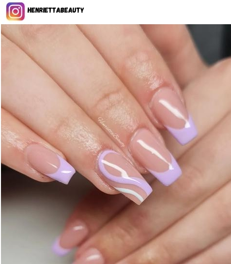 pastel purple nail design ideas
