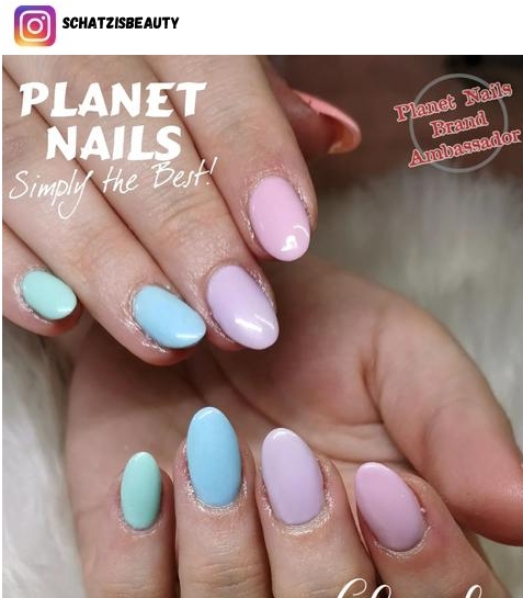 pastel purple nail art