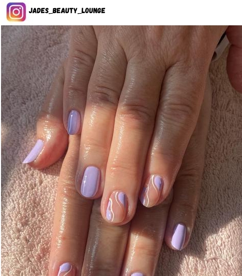 pastel purple nail design ideas