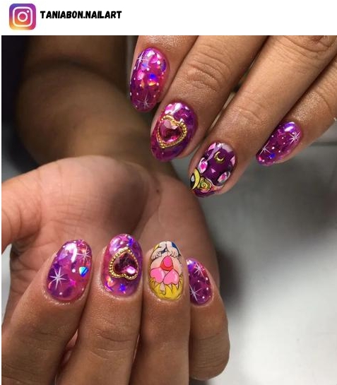 Sailor Moon nail design
